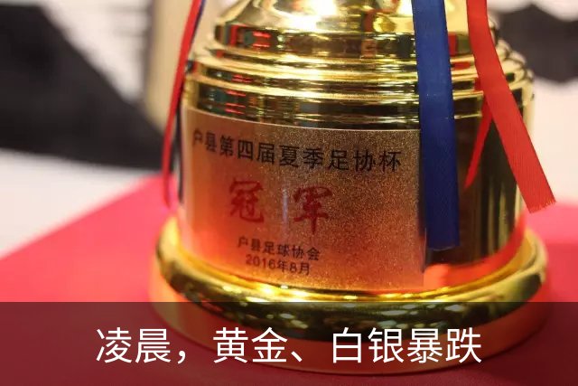 凌晨，黄金、白银暴跌