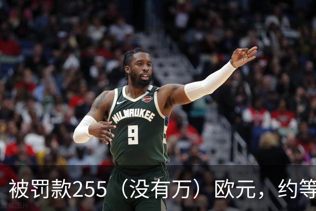 被罚款255（没有万）欧元，约等于C罗几秒钟的工资？